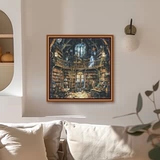 [ZZ7394-Библиотека Трелони] Вышивка крестиком 2025, новый стиль, серия консольных вертикальных версий для гостиной и спальни