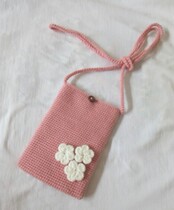 Cross stitch phone case mobile phone bag New finished coin bag key bag diy hand embroidered finished product