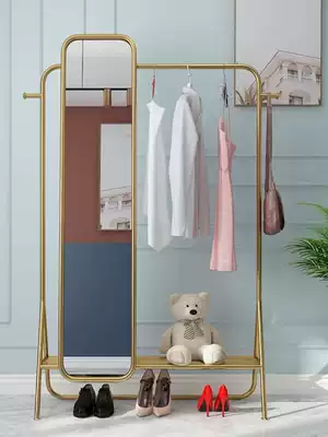 Bedroom floor-to-ceiling hanger Nordic coat rack room clothing rack household simple clothes cool hanger door
