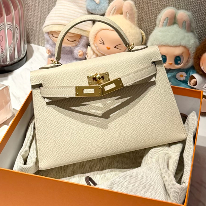Bags for Women 2026 New Second-Generation Mini Kelly Bag Single Shoulder Crossbody Genuine Leather Women's Bag High-End Cowhide Handbag