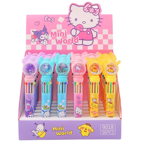 Мультяшная брендовая высококачественная шариковая ручка для школьников, красочные многоцветные цветные карандаши, планировщик