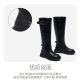 Girls' high boots fashionable genuine leather 2023 autumn and winter new style medium and large children's soft bottom little girl's princess boots plus velvet