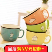 Cúp gốm Cup Cup dễ thương Cặp đôi sáng tạo Cúp sáng 3146 Cốc gốm Cúp cà phê đậm Cup Cup