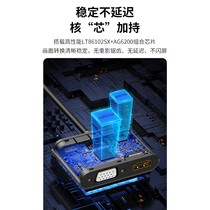 WOPU HDMI to HDMI VGA two-in-one converter with audio 4K HD extended same screen