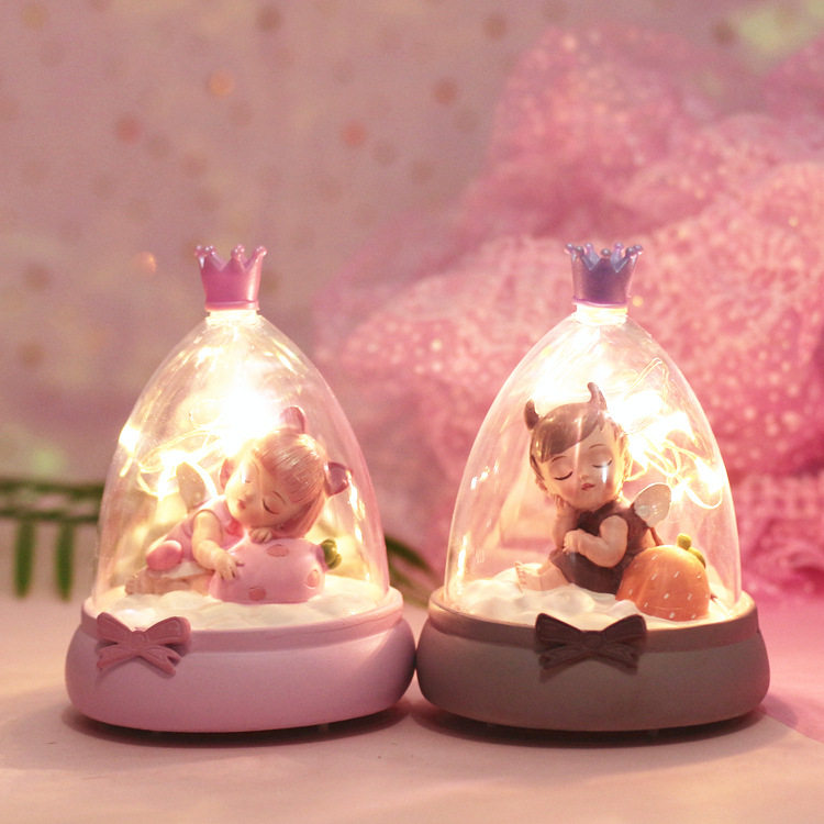 Gift cartoon cute night light girl heart unplugged bedside lamp home creative decorative lamp decoration energy saving