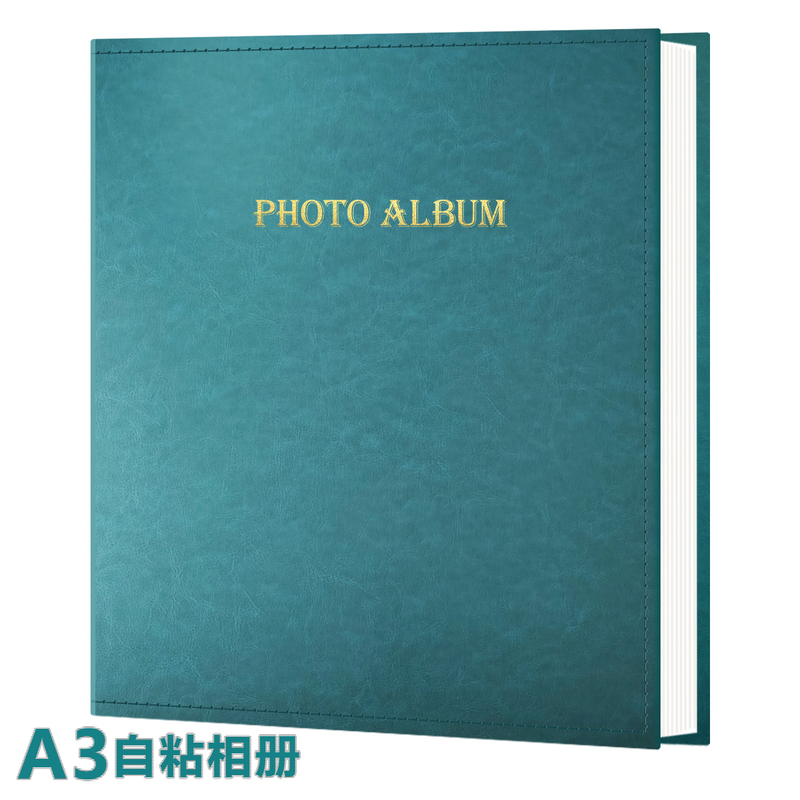Self-Adhesive Laminated 14inch Photo 16inch Large-Capacity Photo Album for Storing Eight-Open A3 Art and Drawing Portfolios