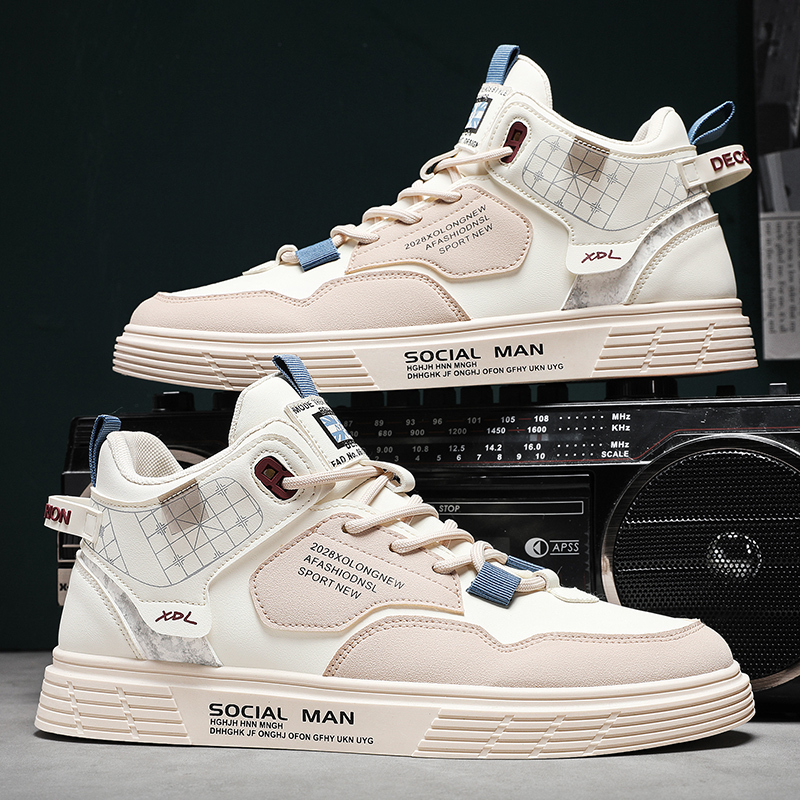 Air Force One High-Top Shoes for Men 2026 Summer New Style Back to the Future Men's Shoes Casual Mid-Top Sneakers Canvas Shoes