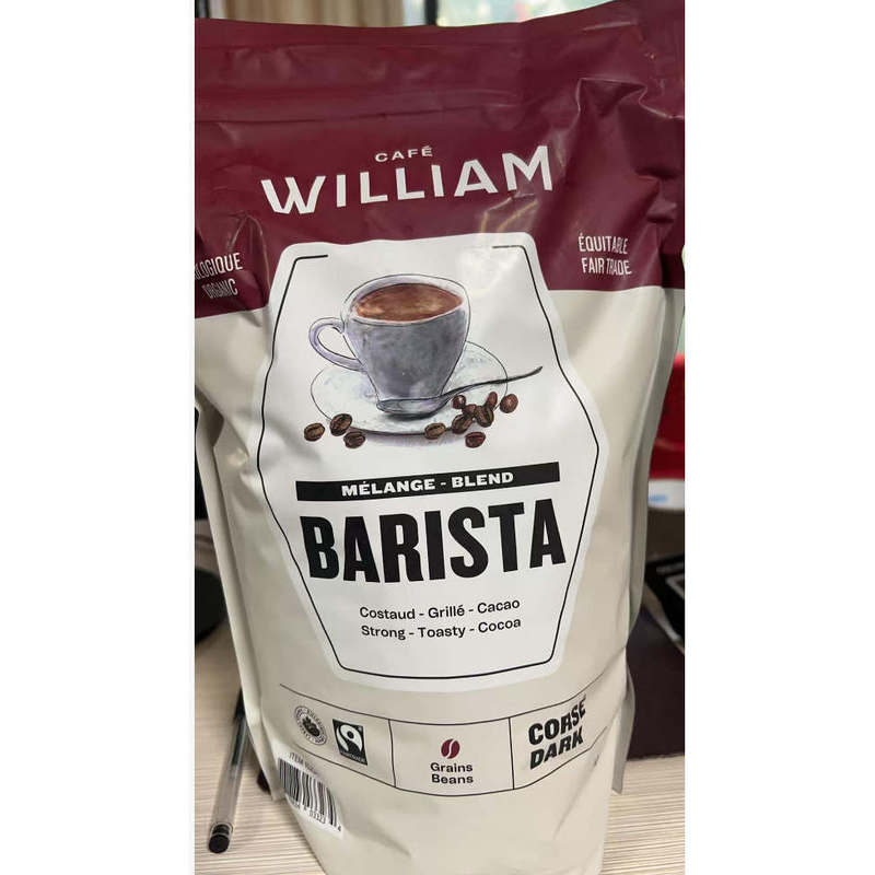 Canada Direct Mail Cafe William Coffee Beans Fair Trade Organic 1kg Barista Coffee Beans