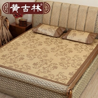 Huang rừng cổ Shanti mat mat mat 1,8 m cao cấp bóng loáng giường ba mảnh mat mat cổ điển mô hình kỷ niệm - Thảm mùa hè nệm điều hòa