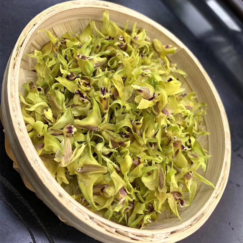 Dendrobium officinale dried flower premium 2022 new flower tea Huoshan tin