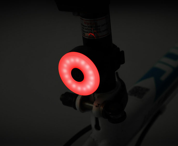 Bicycle tail light mountain bike usb charging flash light night riding flashing hazy light balance car universal
