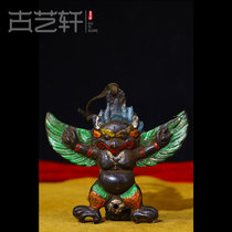 Nepal pure old copper pendant drawing gold wings Dapeng bird pendant Tibetan retro pendant pendant National supplies