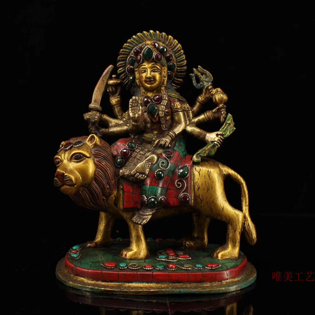 Palace pure copper hand crafted jewel painting Jinji Jinji Tianjin Mother