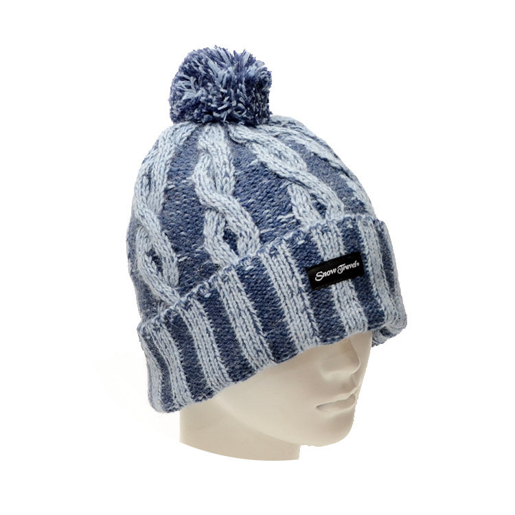 Winter cold wool knitting hat double layer thick ear warm outdoor leisure climbing walking 3M New Shirley