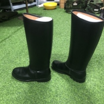 Stock 92 long cylinder leather boots High cylinder equestrian boots Men riding boots Knee Honor Guard leather bottom summer Horse boots Mens rubber bottom