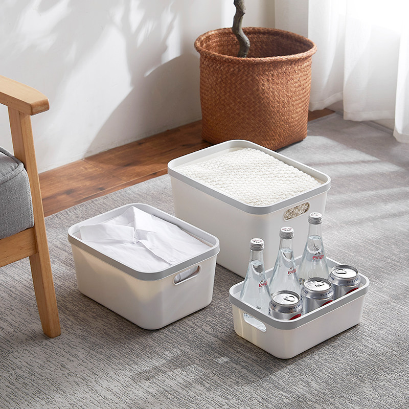 Debris Storage Basket Organize Storage Basket Plastic Bathroom Kitchen Toilet Storage Box Desktop Cosmetic Storage Box