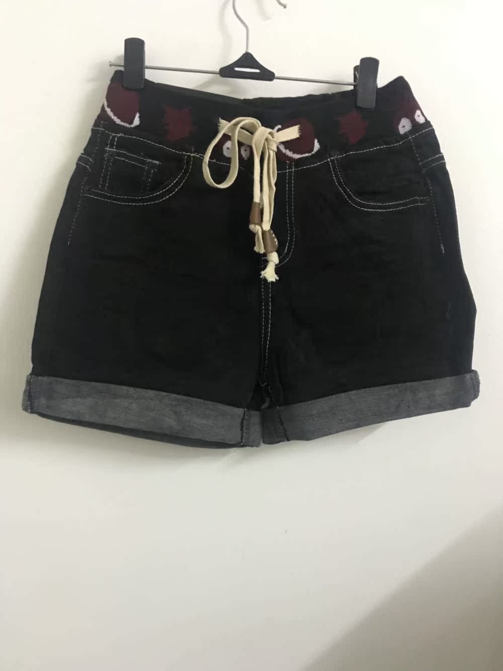 Thời trang mới hoang dã giảm béo quần short mùa thu và mùa đông denim quần áo nữ mùa hè đẹp