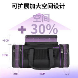 Expandable Cat Carrier, Portable Hand-Held Dog Backpack, Car-Mounted Cat Cage, Pet Airline Cabin Soft Bag
