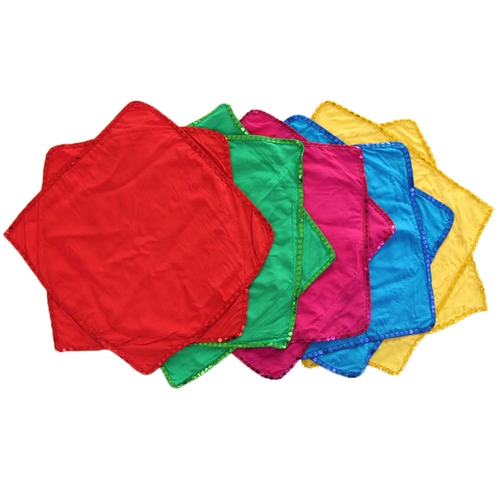 Хлопок и шелковый танцевальный платок.