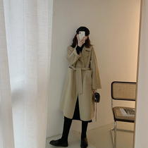 2021 Autumn winter new fur coats women in the small childrens small childrens day department The long section of the coat Herbenwind thickened