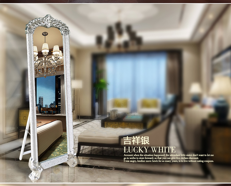 Gương phong cách châu Âu Gương lớn gương dài chiều dài treo tường gương phòng ngủ nhà công chúa gương phù hợp gương cửa hàng quần áo gương - Gương gương vệ sinh