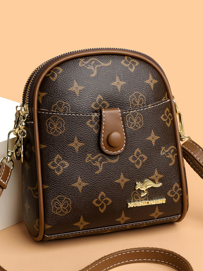 Brand Genuine Leather Phone Bag for Women 2026 New Fashion Mom Crossbody Bag Versatile Shoulder Bag Mini Coin Purse
