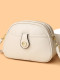 Brand Counter Genuine Leather Small Round Bag for Women, Multi-Layer Crossbody Bag, Three-Layer Large Capacity Shoulder Bag, Cowhide Women's Bag