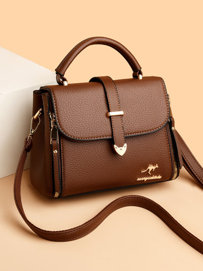 Brand Genuine Leather Women's Small Bag 2026 New Fashion Mom Bag Soft Cowhide Single Shoulder Crossbody Versatile Handbag