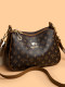 Brand Genuine Leather Large-Capacity Middle-Aged Mother's Bag 2026 New Printed Women's Shoulder Crossbody Bag Soft Leather Women's Bag