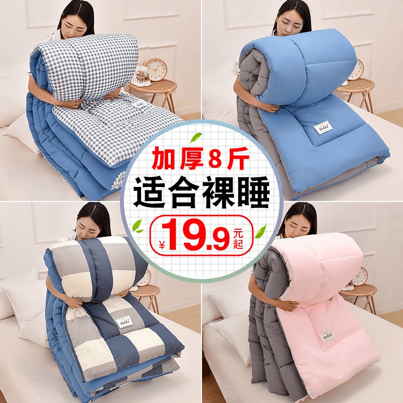 Quilt winter quilt quilt winter thick warm quilt student dormitory single silk quilt too air-conditioned quilt children