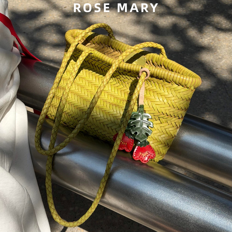 2026 Summer New Niche Retro Handwoven Bag Versatile Large Capacity Basket Bag for Women Suitable for Commuting