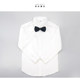 Children's white shirts, girls, middle and large children's lapel tops, students, boys, long-sleeved school uniforms, girls' versatile performance clothes, short-sleeved