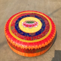Buddhist round worship mat Buddha worship mat Lotus worship mat Futon meditation mat worship pier round solid wood kneeling mat