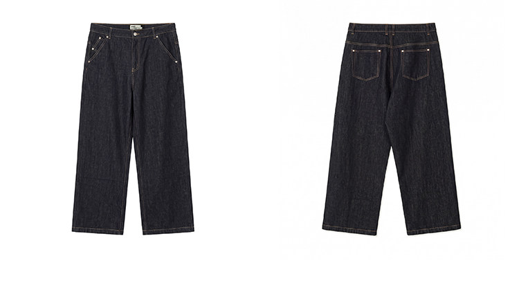 BUTTBILL Loose Straight-Leg Jeans