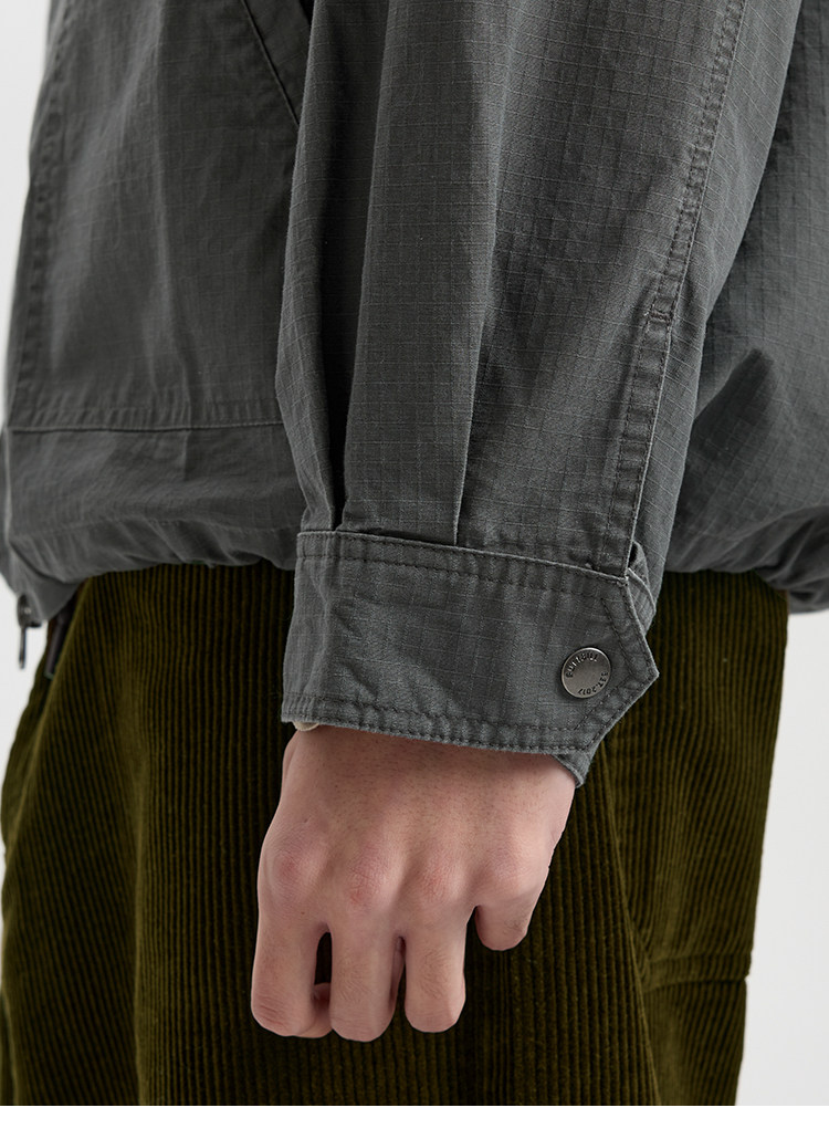 BUTTBILL Washed Shirt Jacket