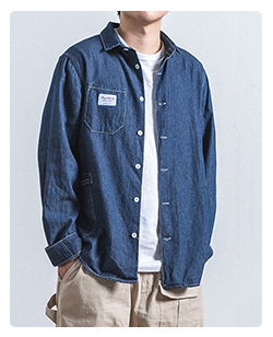 18SS American gió quân retro xu hướng ba túi dụng cụ áo khoác nam giới và phụ nữ lỏng lẻo đa túi áo khoác áo khoác áo khoác hàn quốc