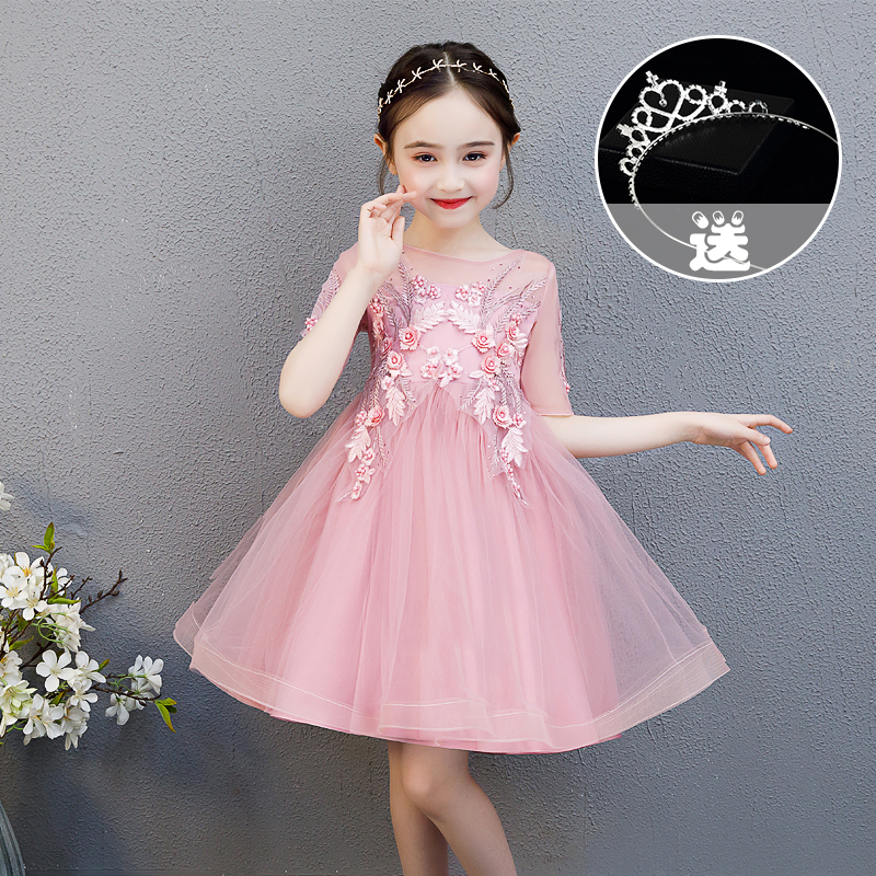 Ăn mặc cô gái mùa hè ăn mặc 2020 New Super-Air chúa váy Little Girl trẻ em Fluffy ăn mặc