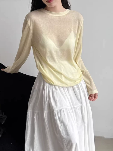 Рубашка, летний дышащий лонгслив, комфортная трикотажная маска, защита от солнца, свободный крой