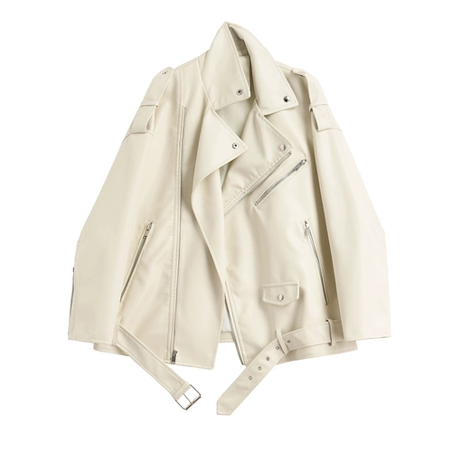 Цветная утепленная куртка, универсальный полиуретановый ремень, в корейском стиле, свободный крой