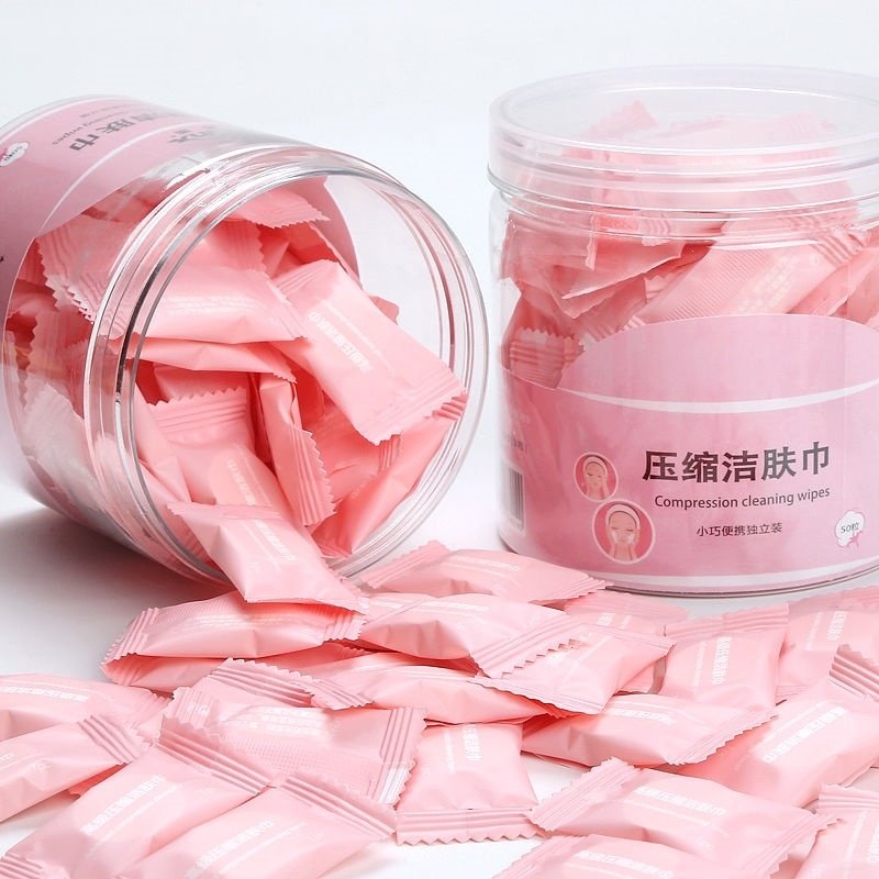Disposable face towel female cotton compressed towel wipe face cleanser roll type thickened makeup remover cotton makeup cotton