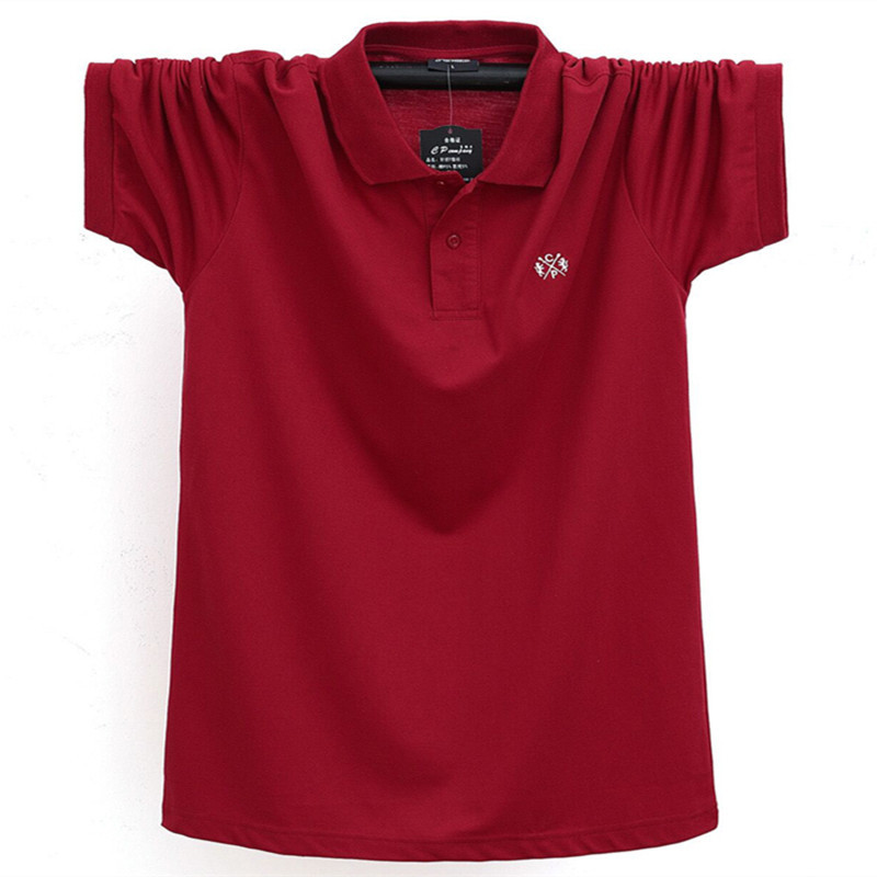 Summer Men's Large Size Short-Sleeved Loose Lapel Polo Business Pure Cotton Casual T-Shirt Sweatshirt Versatile Thin T-Shirt Summer Men's Large Size Short-Sleeved Loose Lapel Polo Business Pure Cotton Casual T-Shirt Sweatshirt Versatile Thin T-Shirt