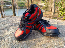 Work Shoes Ladle Head Summer Anti-Sting no Spurs breathable ultralight Couple shoes Red New Pine Mens shoes Paola shoes