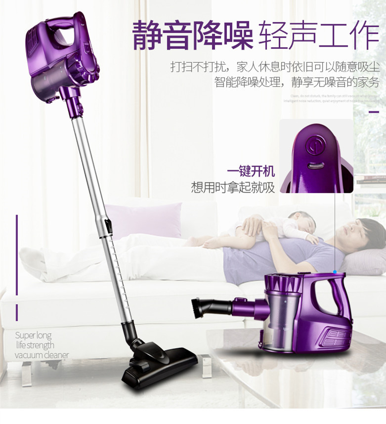 Máy hút bụi gia đình không dây cầm tay nhỏ im lặng hợp kim nhôm ống lồng ống sạc xe hút lớn Liqi - Máy hút bụi thuê máy hút bụi