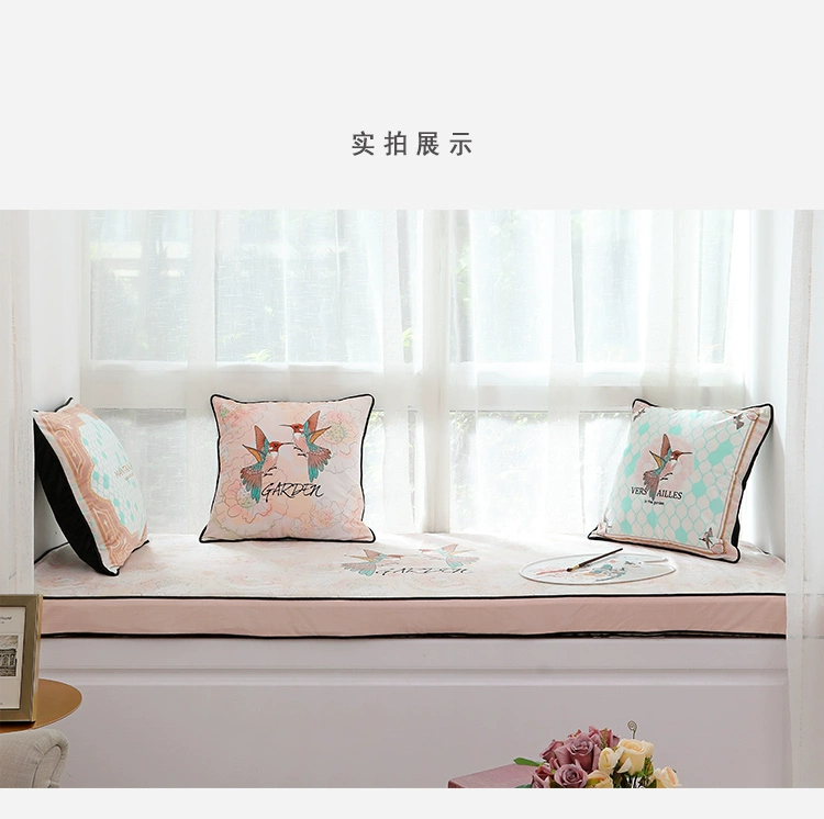 Cửa sổ bay Mỹ pad bốn mùa phổ net đỏ cửa sổ mat pad in ban công công chúa châu Âu trang trí phòng ngủ - Ghế đệm / đệm Sofa