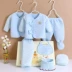 Mùa đông 0 đến 3 tháng Bộ quần áo cotton cho bé sơ sinh dày vừa vặn set quà tặng đầy tháng cho bé Bộ quà tặng em bé