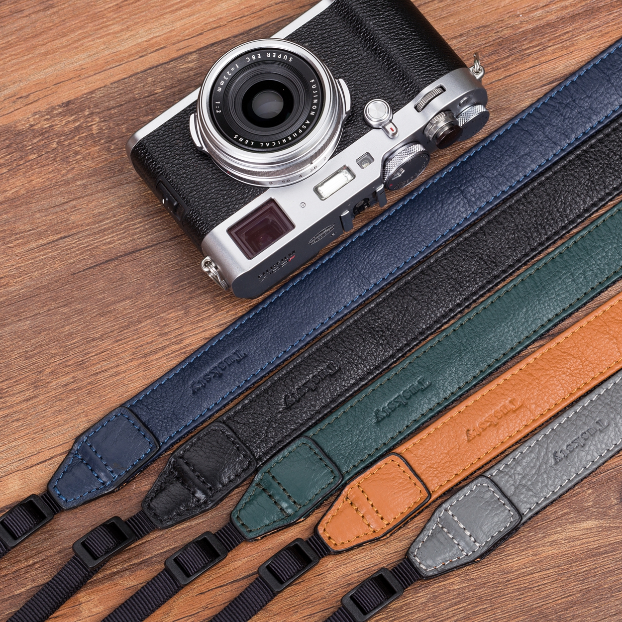 Apply Sony micro-single A7RM3 A7RM4 camera shoulder strap EOS R Z6 Z7 cow leather strap retro-hung neck rope