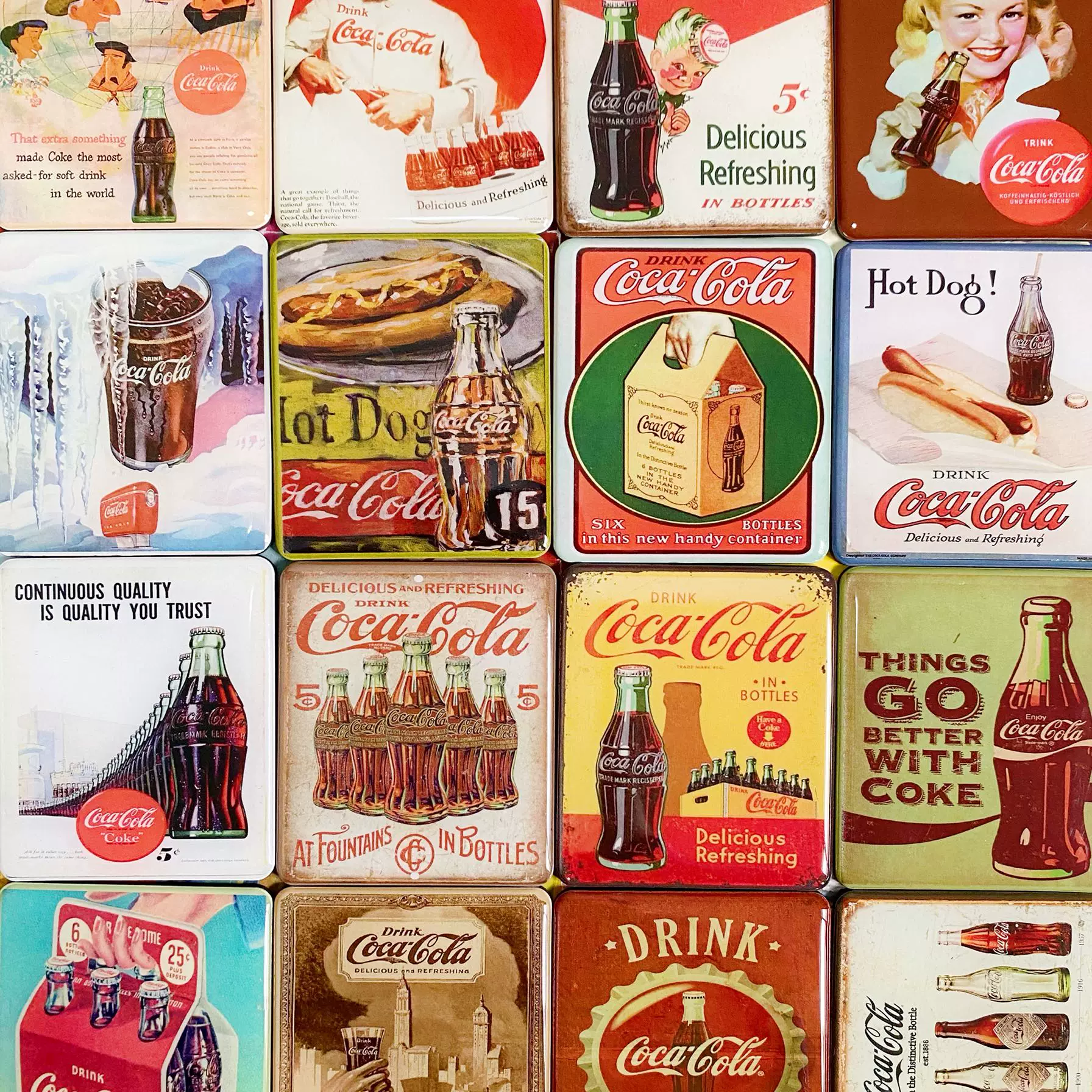Гибридный магазин | иностранный заказ Coca-Cola Coca-Cola магнитный холодильник наклейки 3