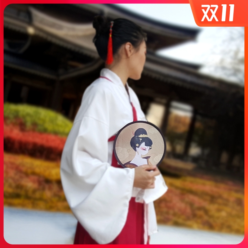 Xi'an tourist souvenirs Tang baby ladies folding group fan portable storage travel twist fan small and windy