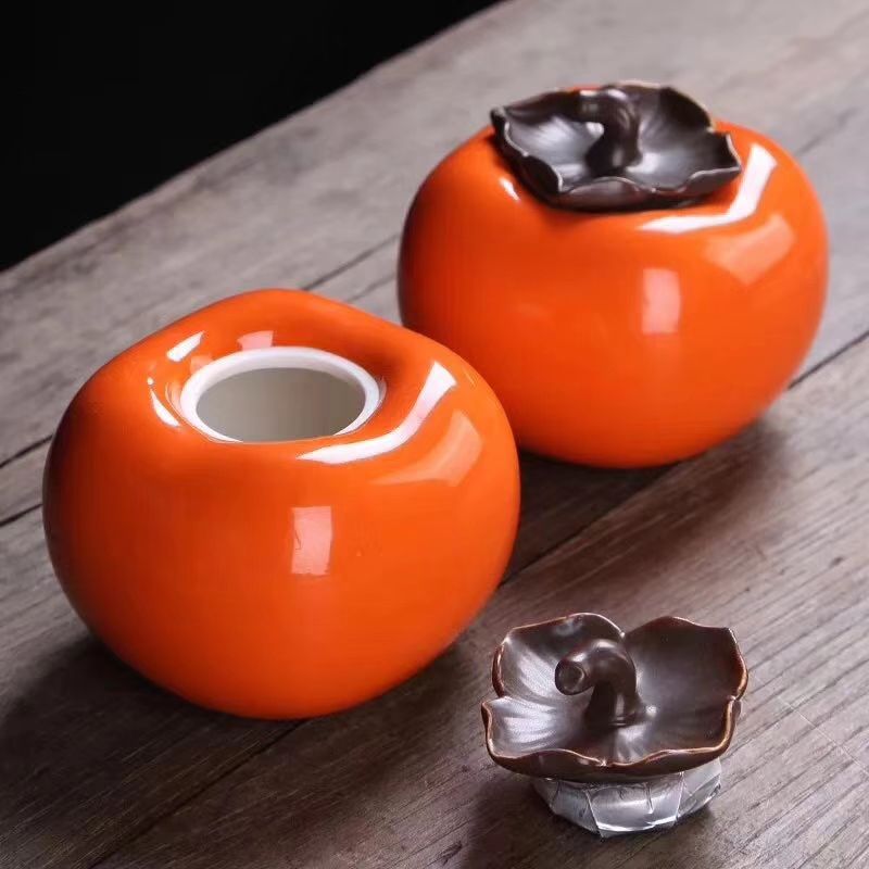 Xi'an tourist souvenirs Persimmon shape mini travel portable tea pot home decoration