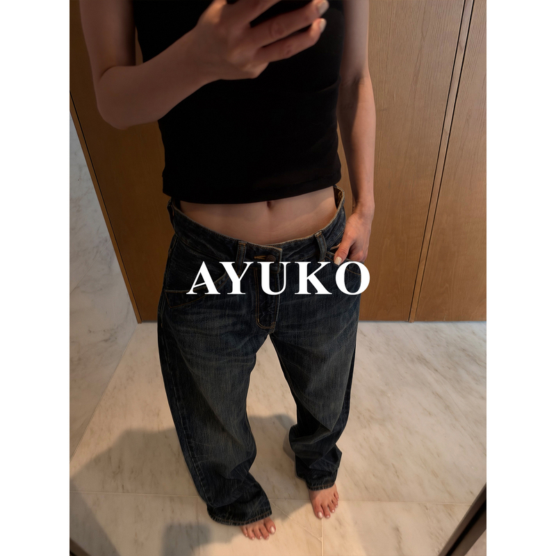 【Just Need Denim】Japanese Kaihara Selvedge Red-Edged Heavy Hand-Washed Riri Zipper Mid-Rise Straight-Leg Pants